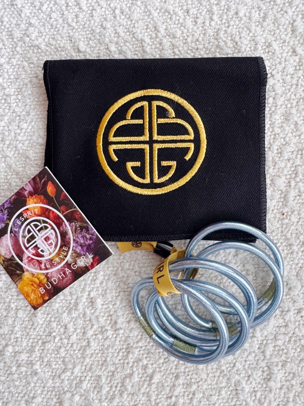 BudhaGirl bangles. NWT. Celeste size small